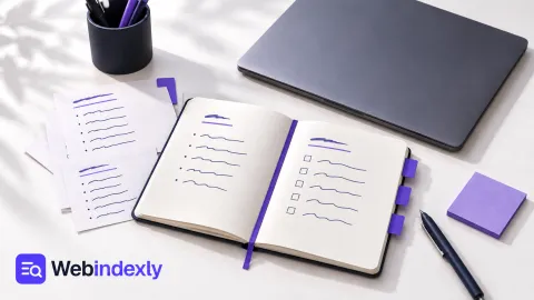Paper notes, notebooks and a laptop representing offline note-taking.