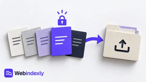 Locked paper color swatches and an arrow pointing to an export folder.