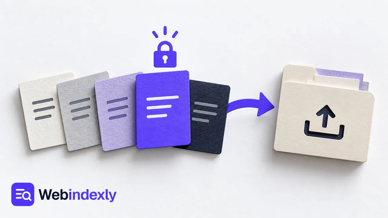 Locked paper color swatches and an arrow pointing to an export folder.