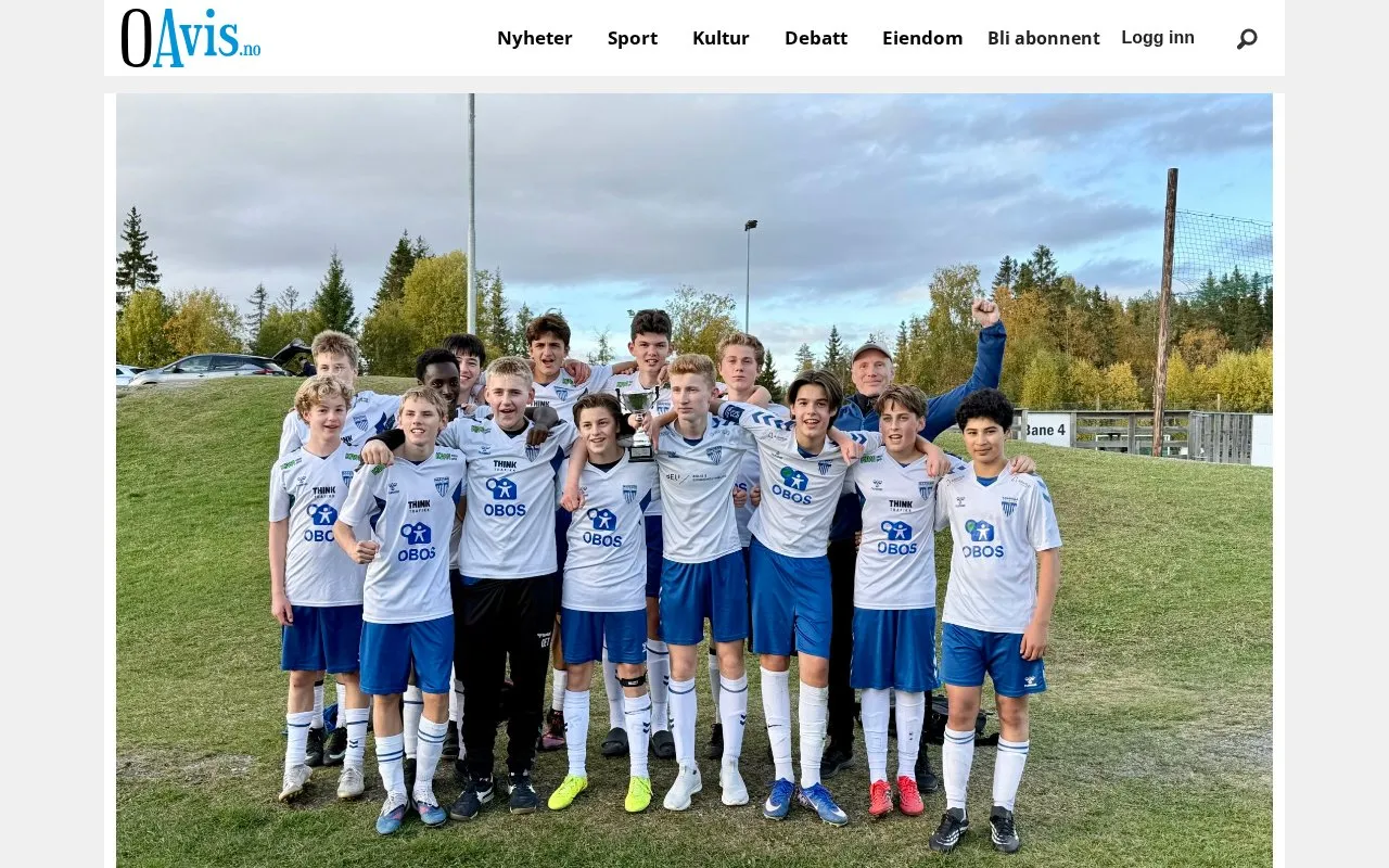 Oppegård Avis homepage screenshot