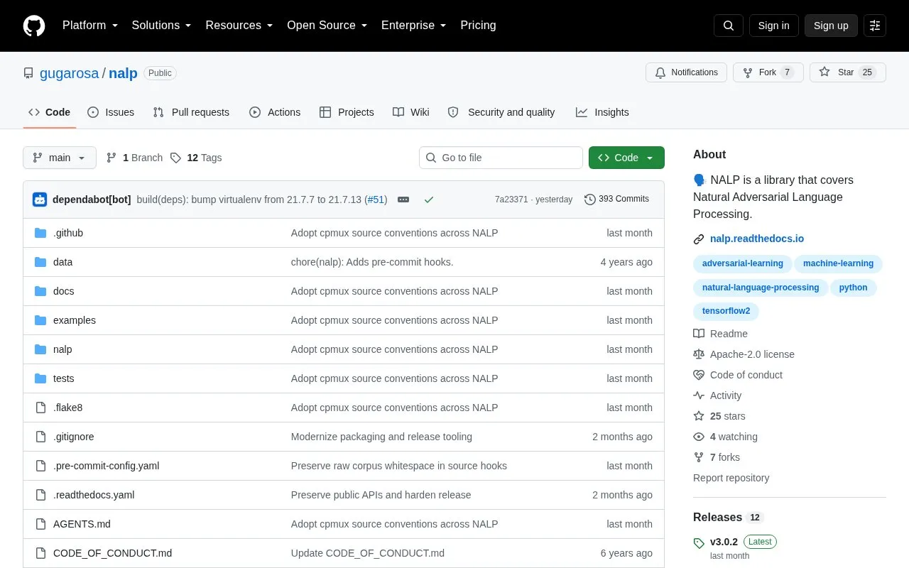 NALP homepage screenshot