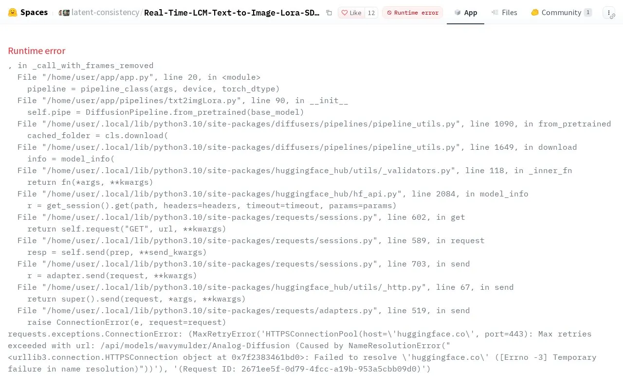 Real-Time Latent Consistency Model Text-to-Image-Lora-SD1.5 homepage screenshot