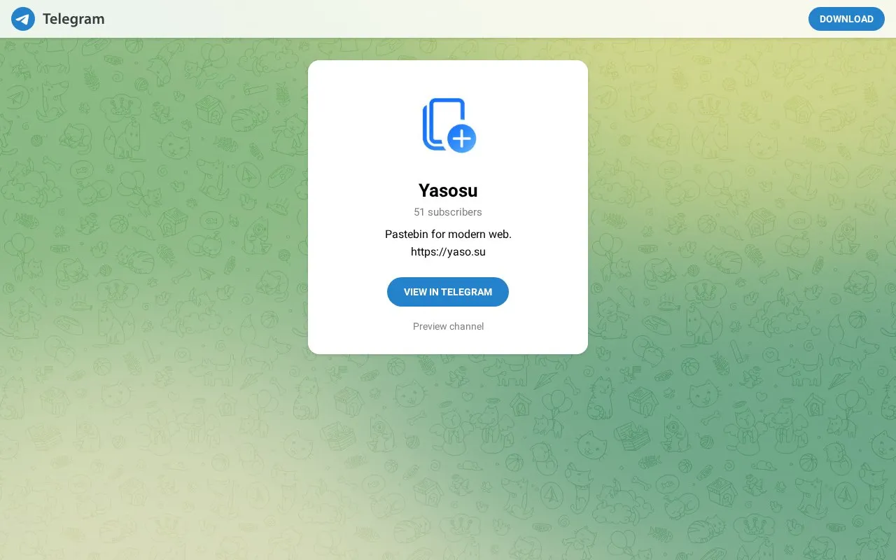Yaso Updates homepage screenshot