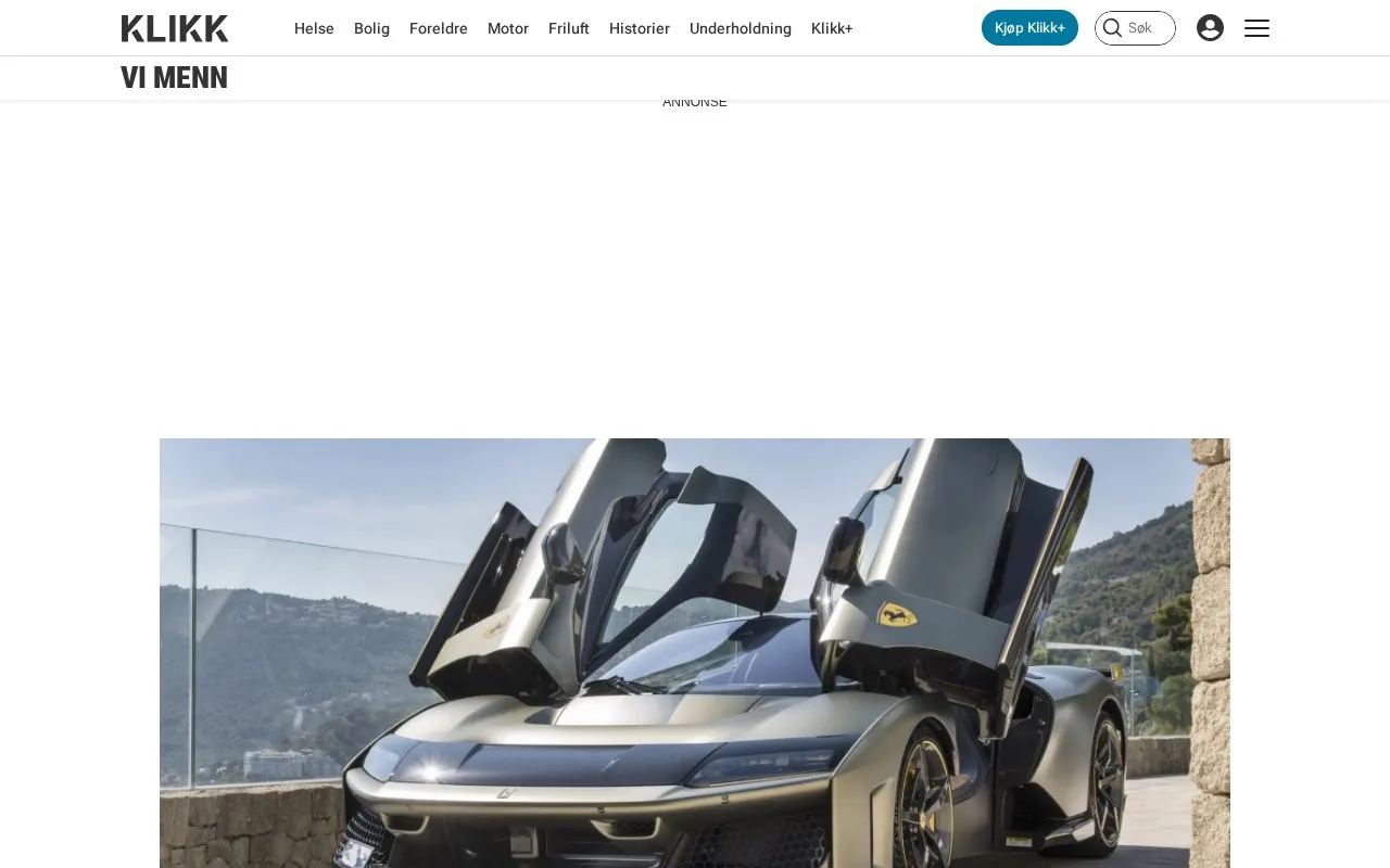 Vi Menn homepage screenshot