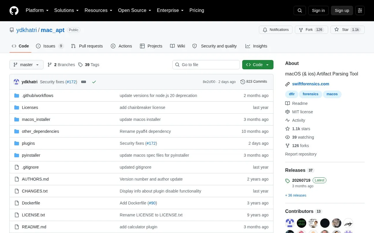 macapt homepage screenshot