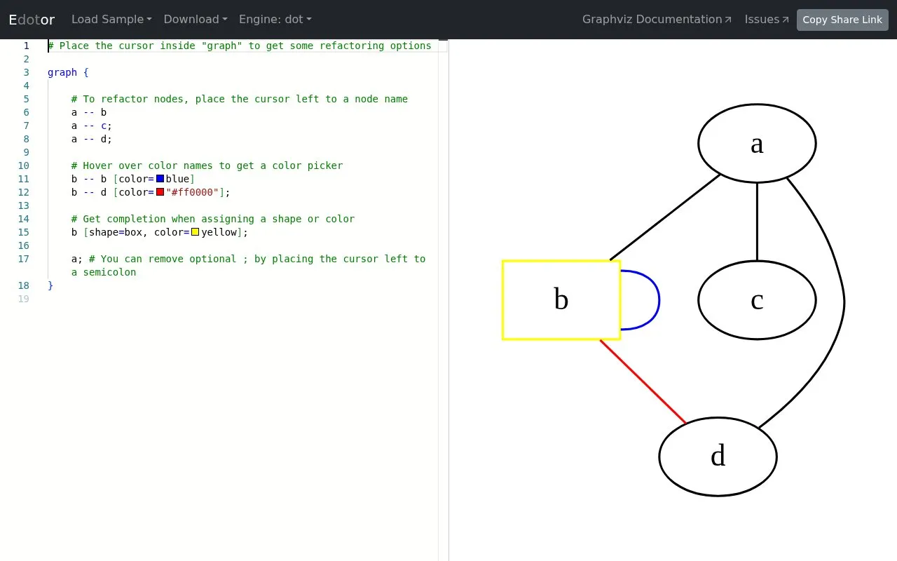 Editor homepage screenshot