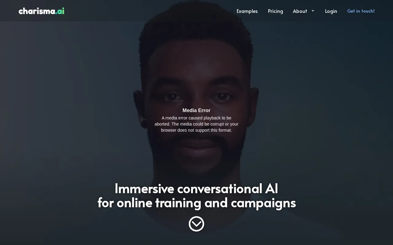Charisma homepage screenshot