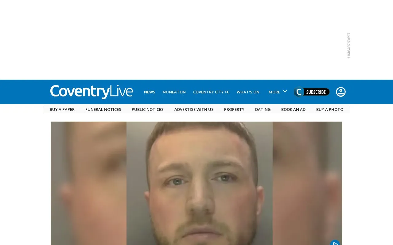 Coventry Telegraph homepage screenshot