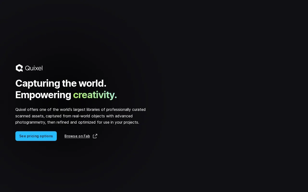 Mixer homepage screenshot