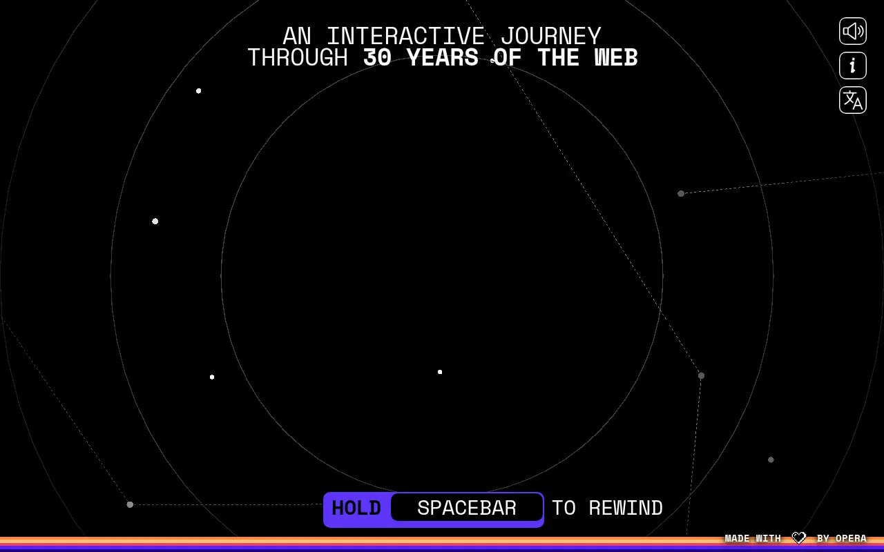 Web Rewind homepage screenshot