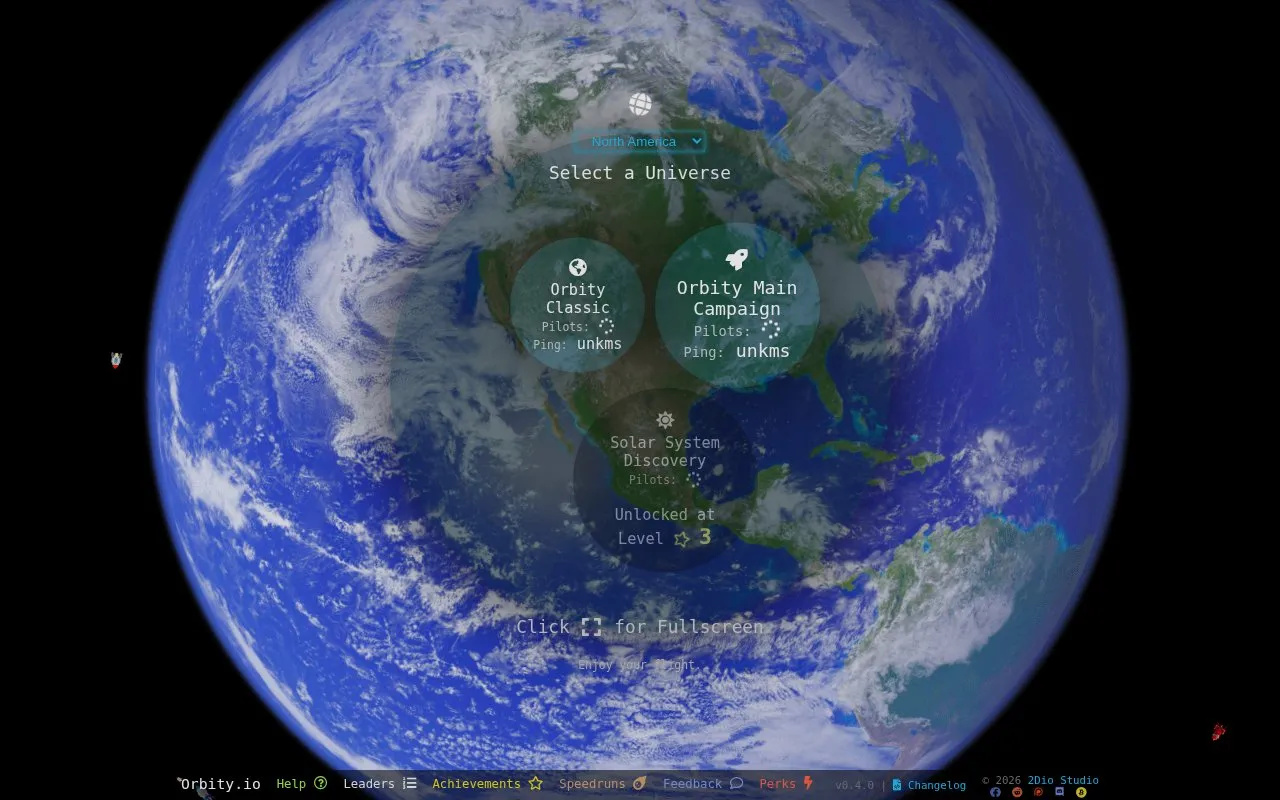 Orbity homepage screenshot