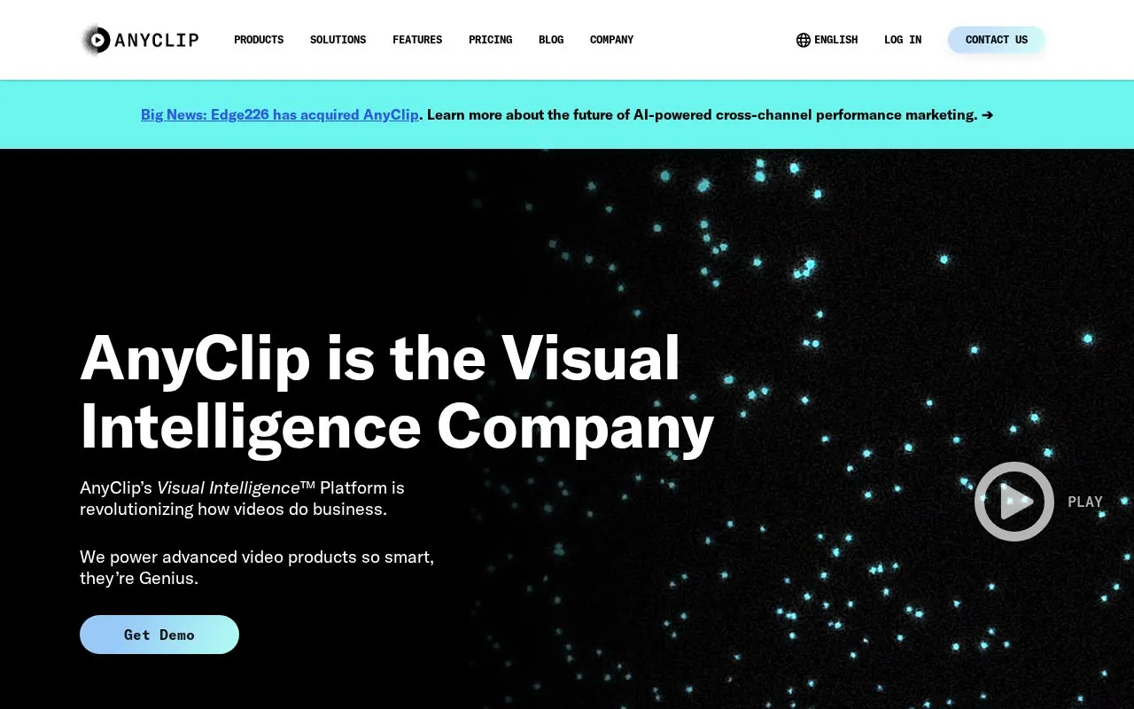 AnyClip homepage screenshot