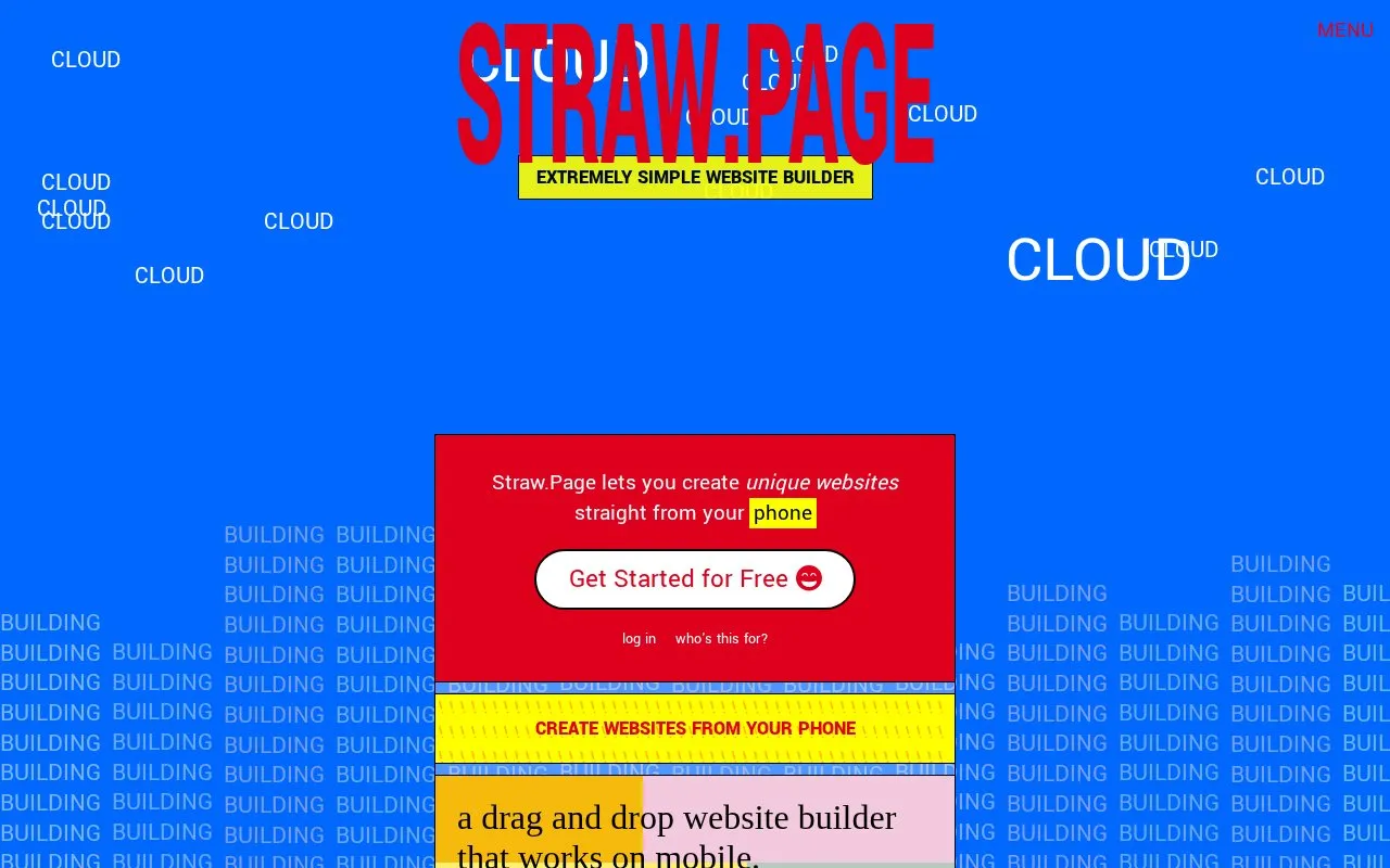 Straw.Page homepage screenshot