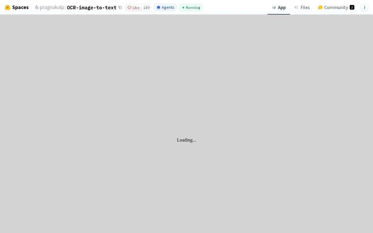OCR Image To Text homepage screenshot