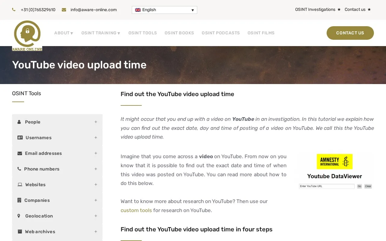 YouTube video upload time homepage screenshot