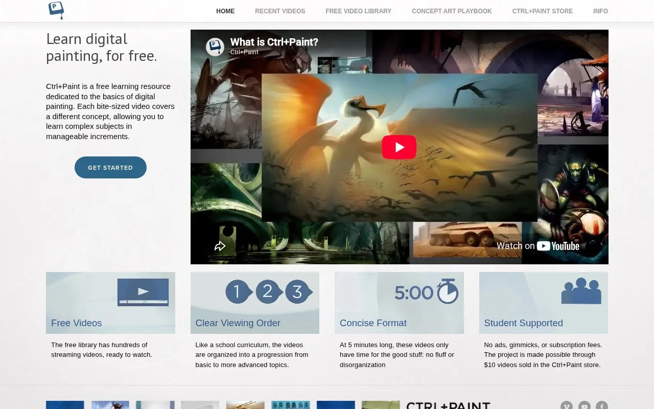 Ctrl+Paint homepage screenshot