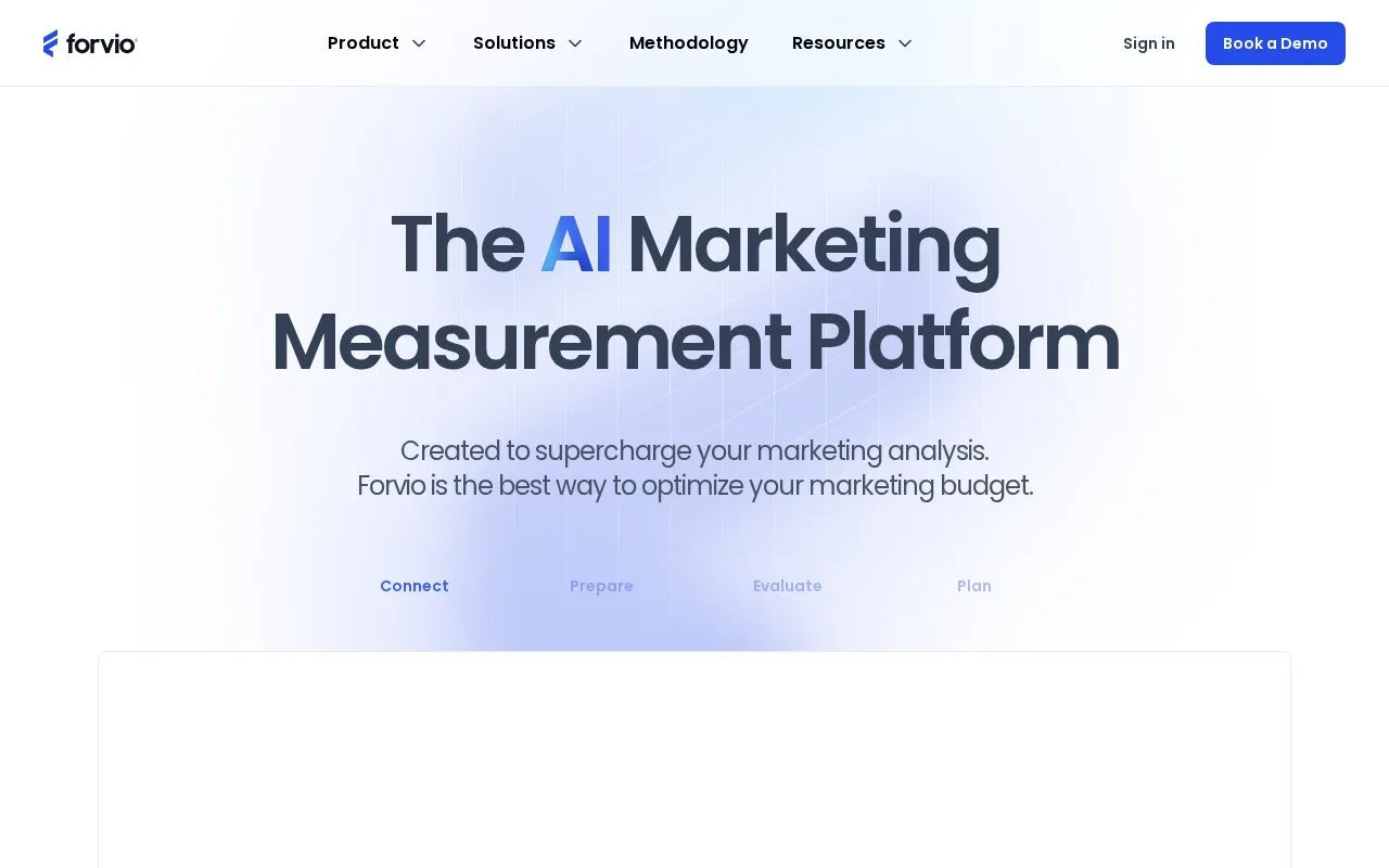 Forvio homepage screenshot