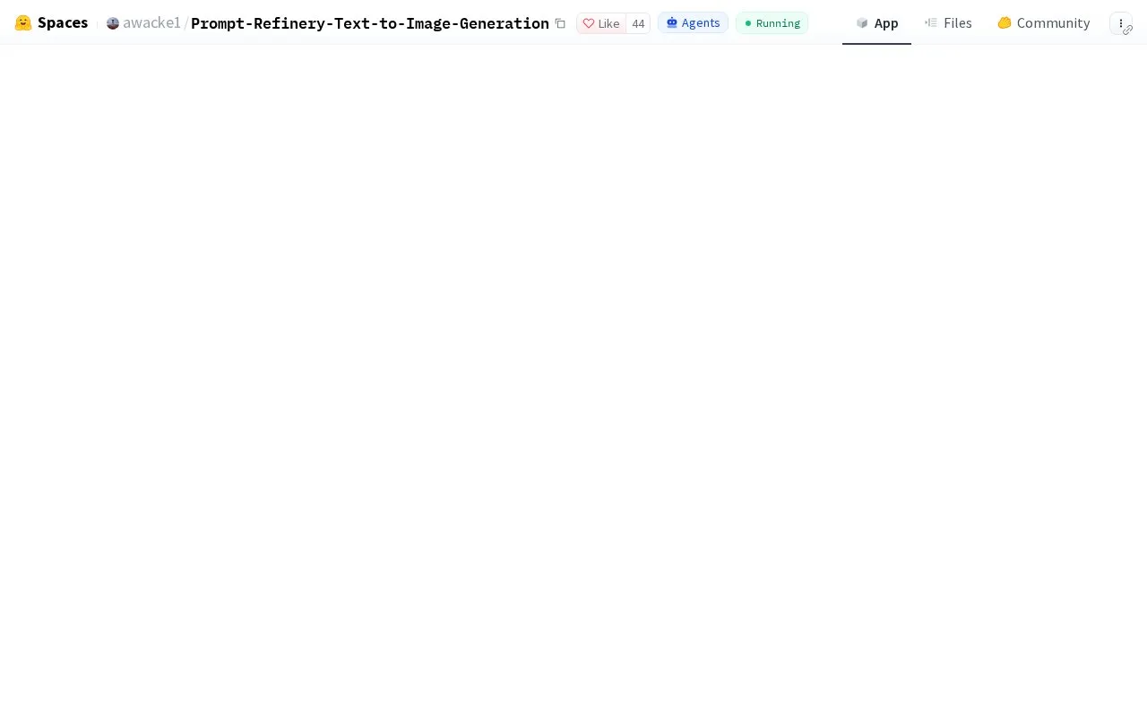 ✍️🏭 Prompt Refinery - Text to Image 🏭✍️ Gradio homepage screenshot