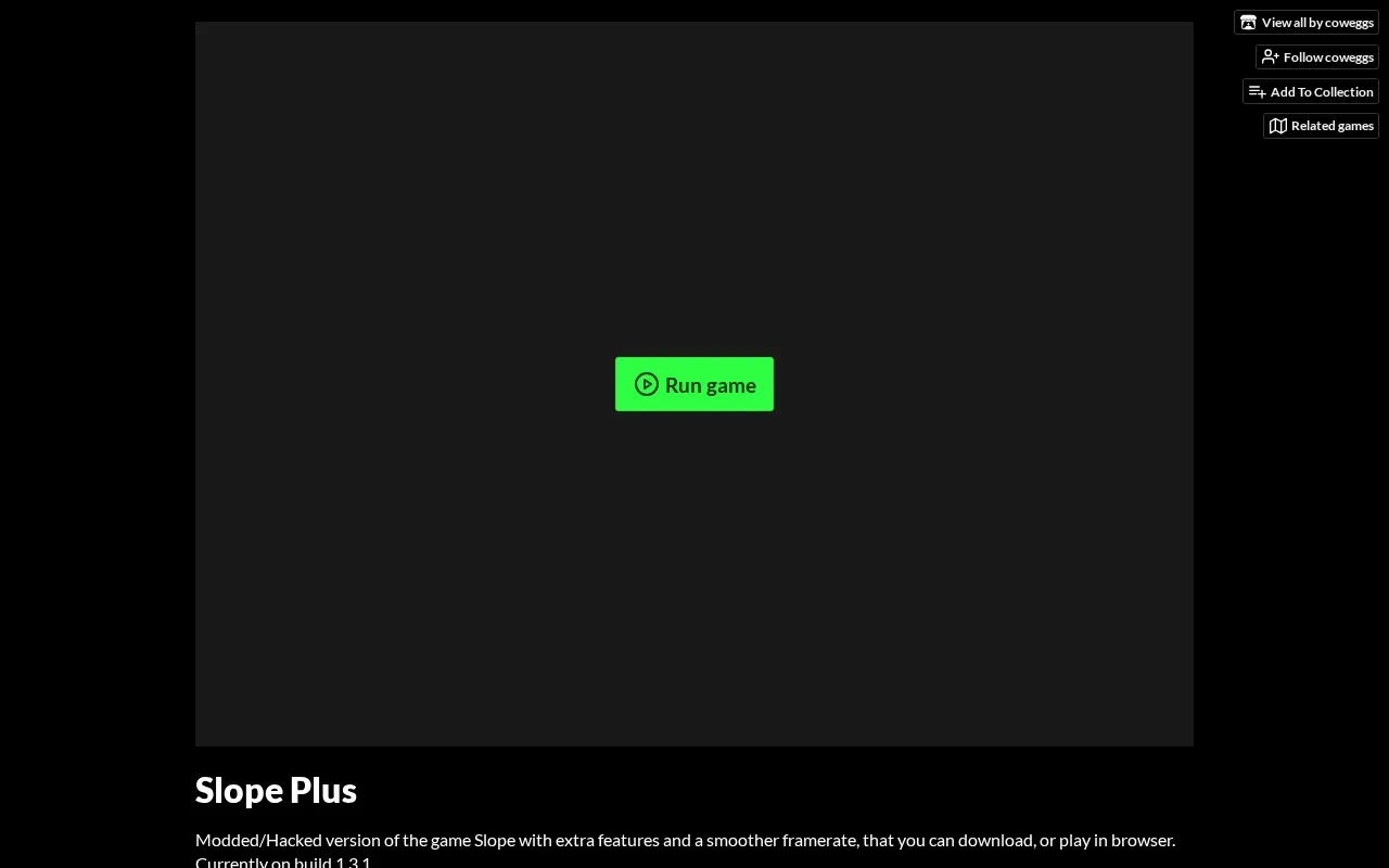 Slope Plus homepage screenshot