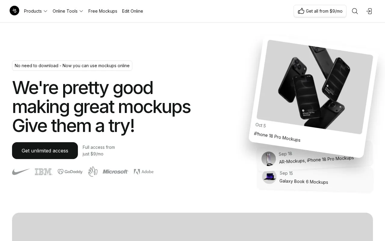 LS Graphics homepage screenshot