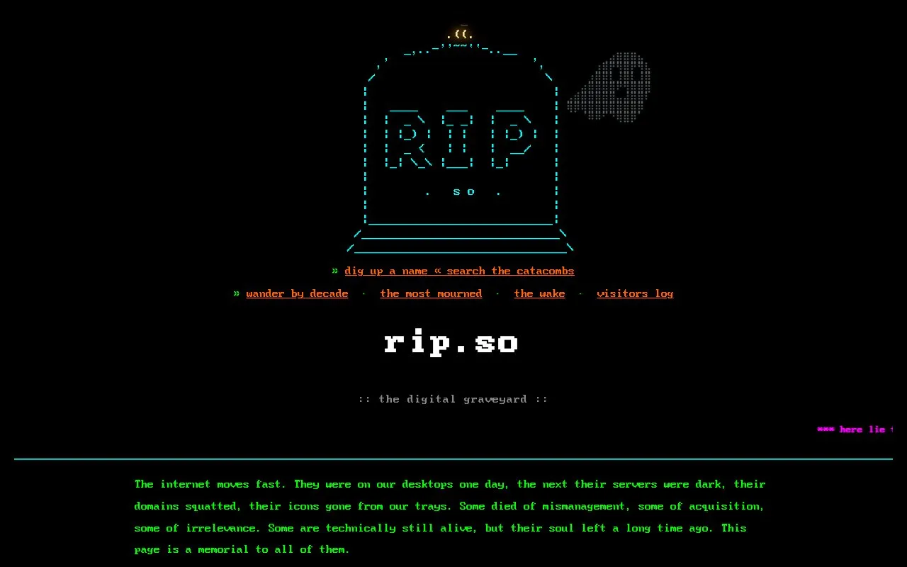 rip.so homepage screenshot