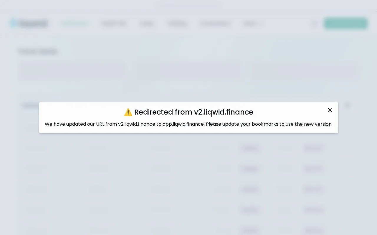 Liqwid homepage screenshot