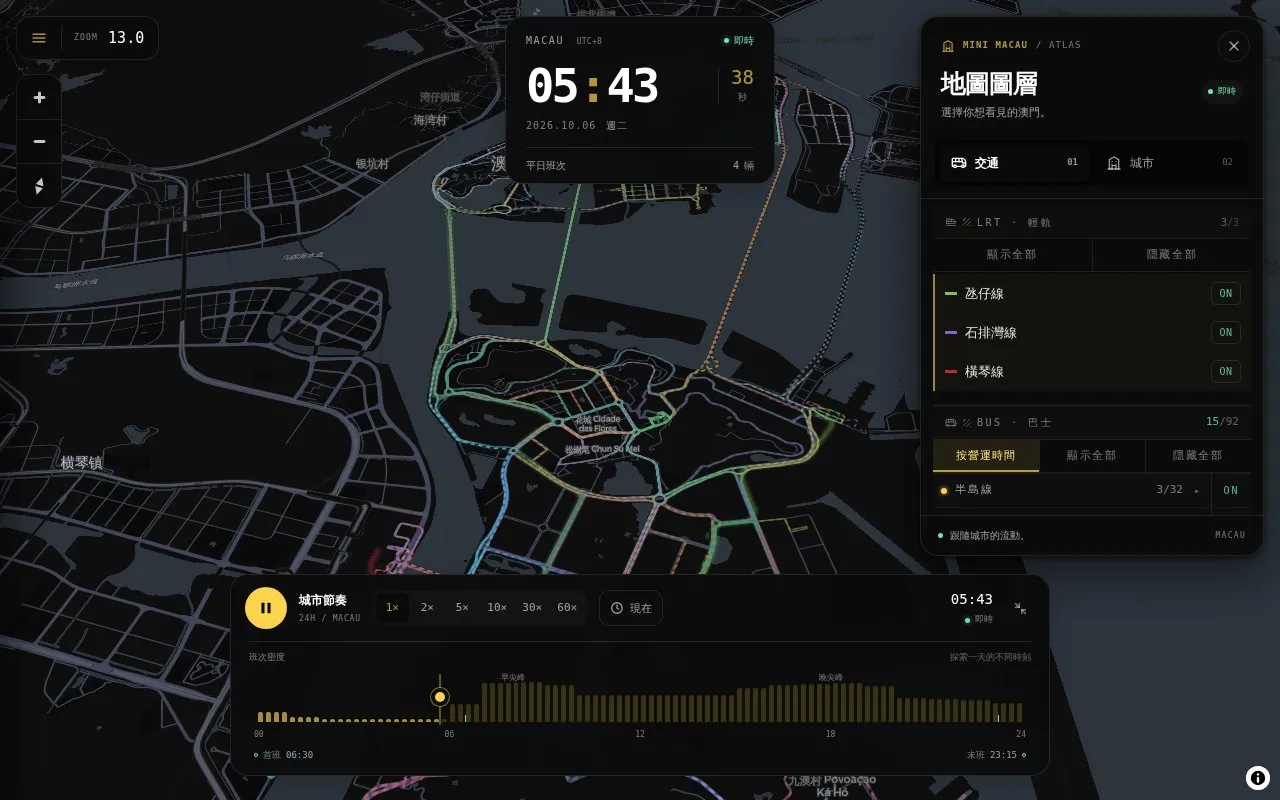 Mini Map Macau homepage screenshot