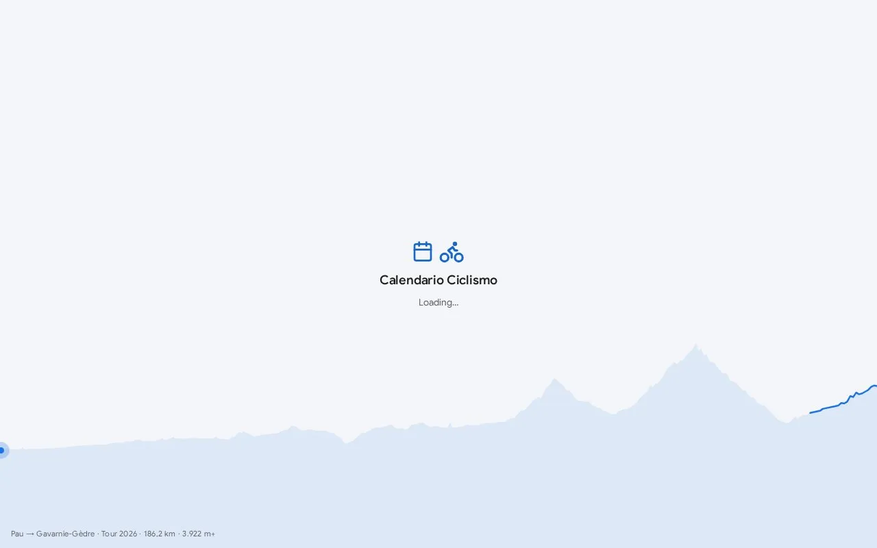 Calendario Ciclismo homepage screenshot