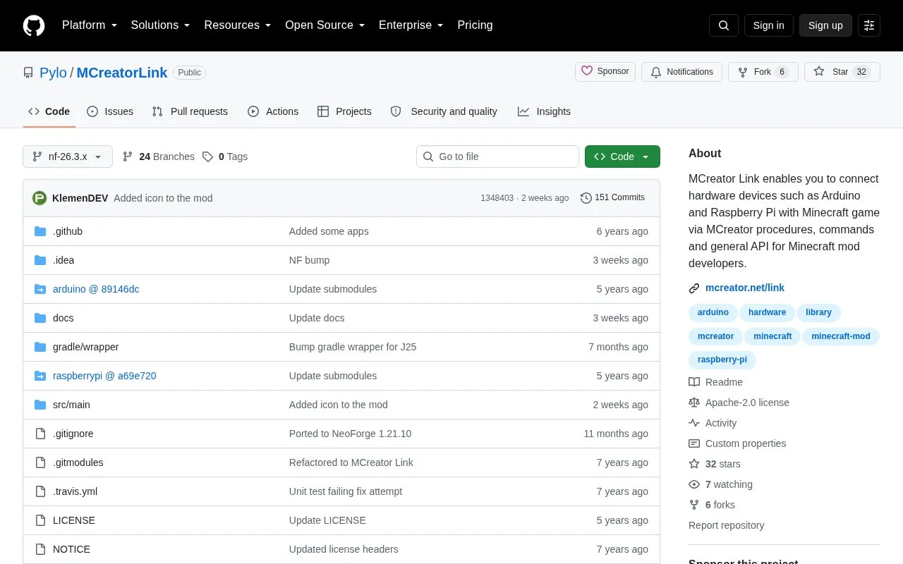 Hardware Link homepage screenshot