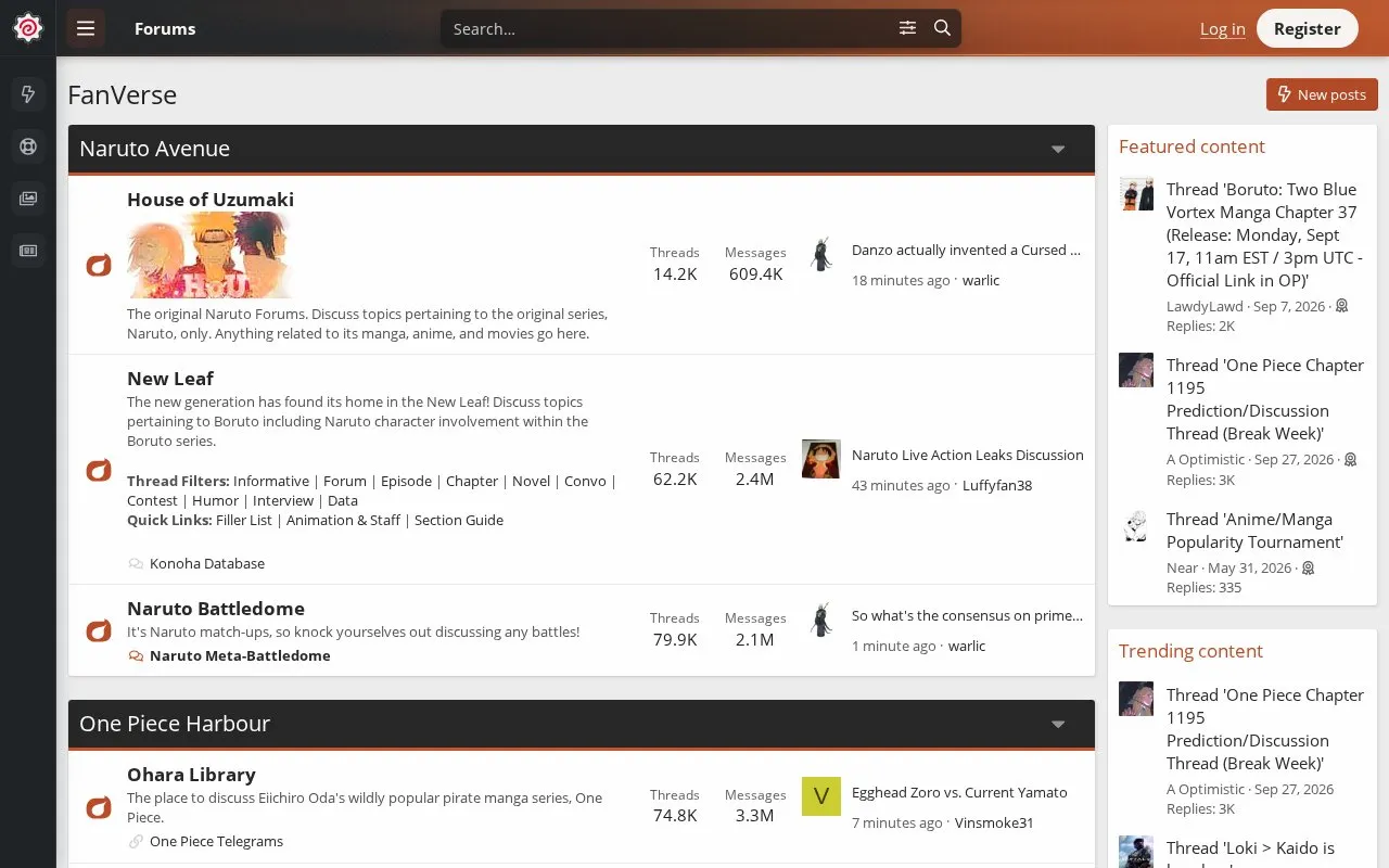 FanVerse homepage screenshot