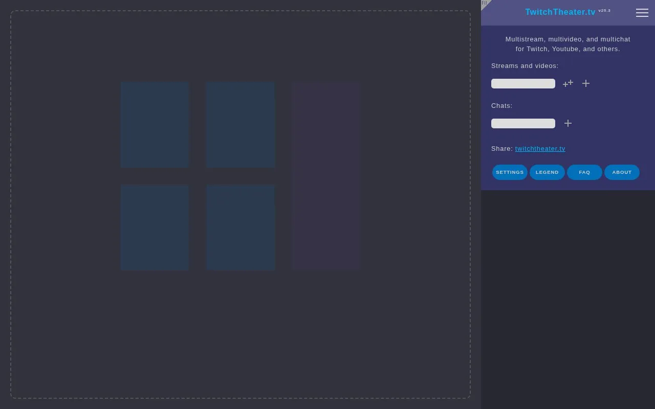 TwitchTheater homepage screenshot