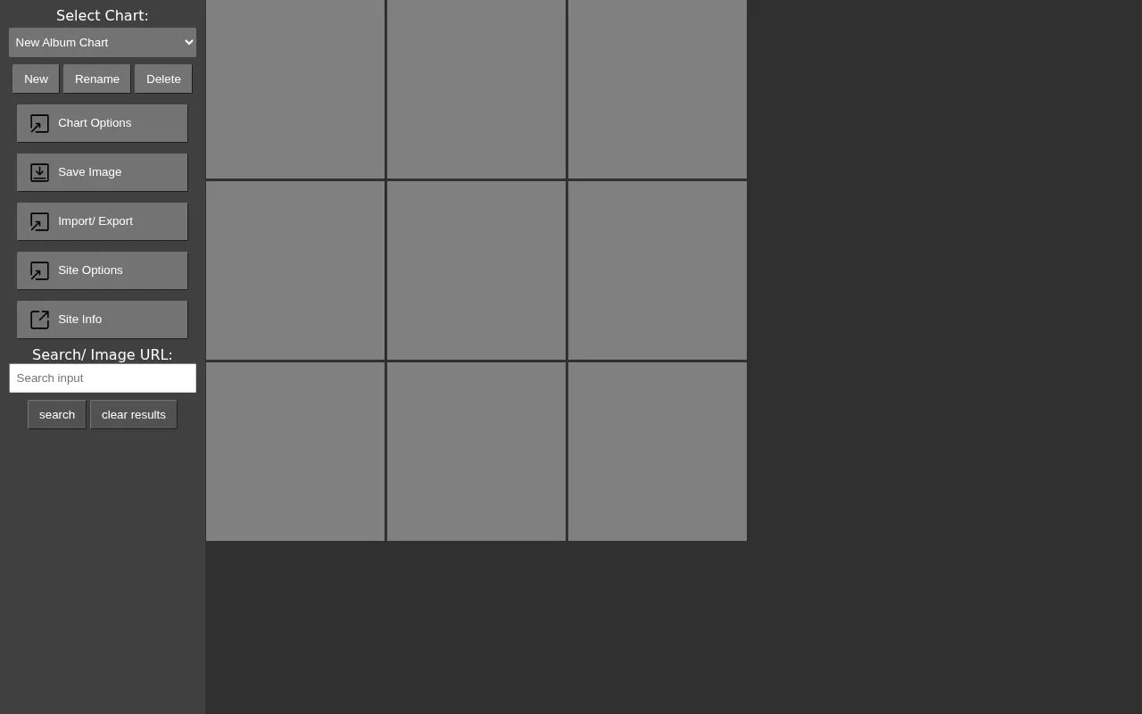 Music Chart Maker homepage screenshot