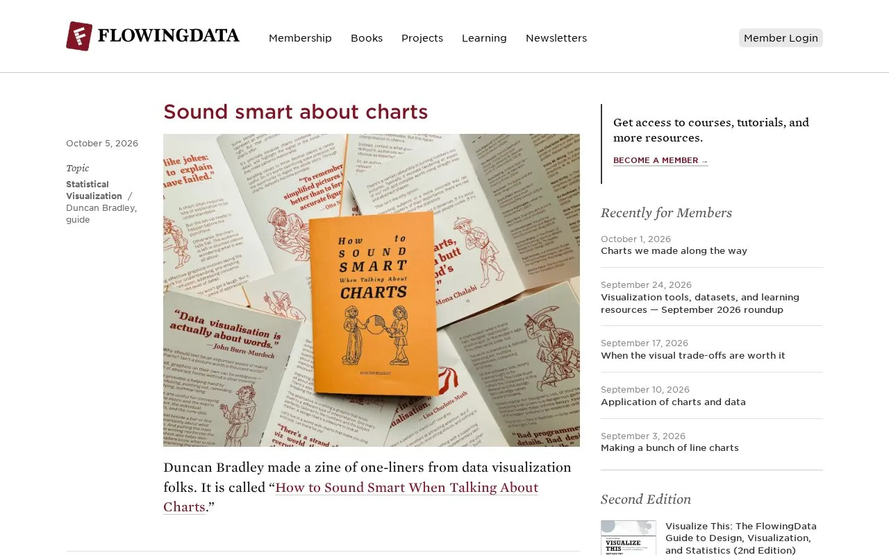 FlowingData homepage screenshot
