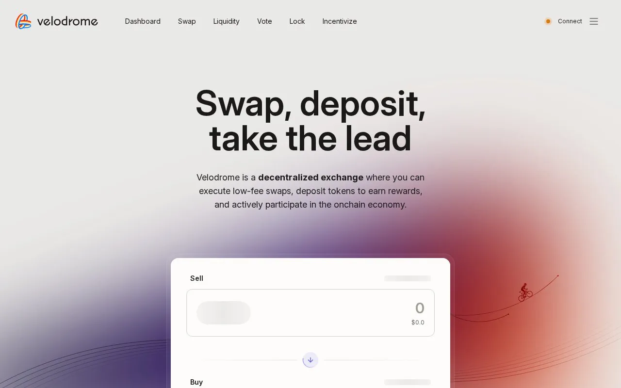 Velodrome V3 homepage screenshot