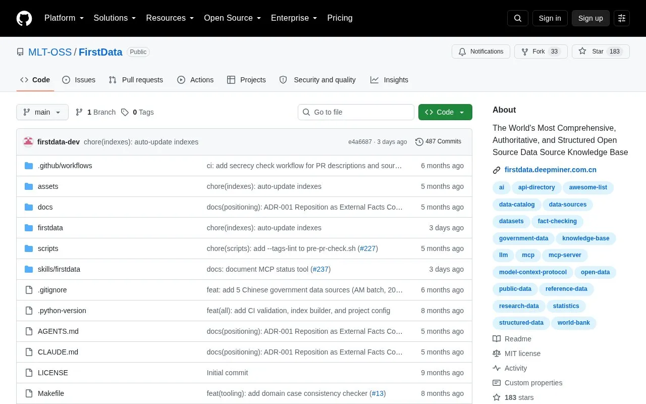 FirstData homepage screenshot
