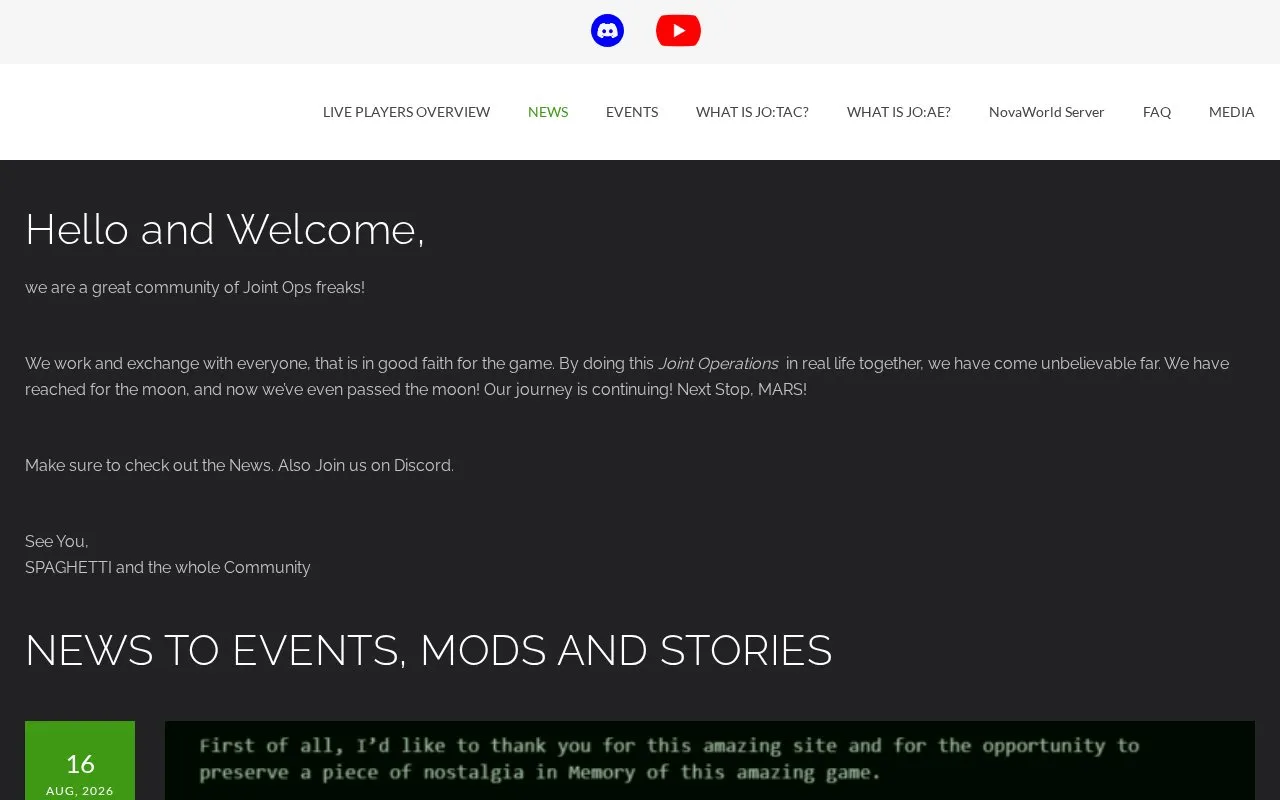 JointOps2024 homepage screenshot