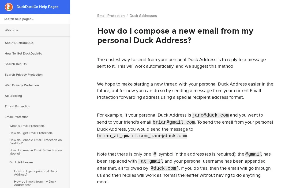 Send Email homepage screenshot