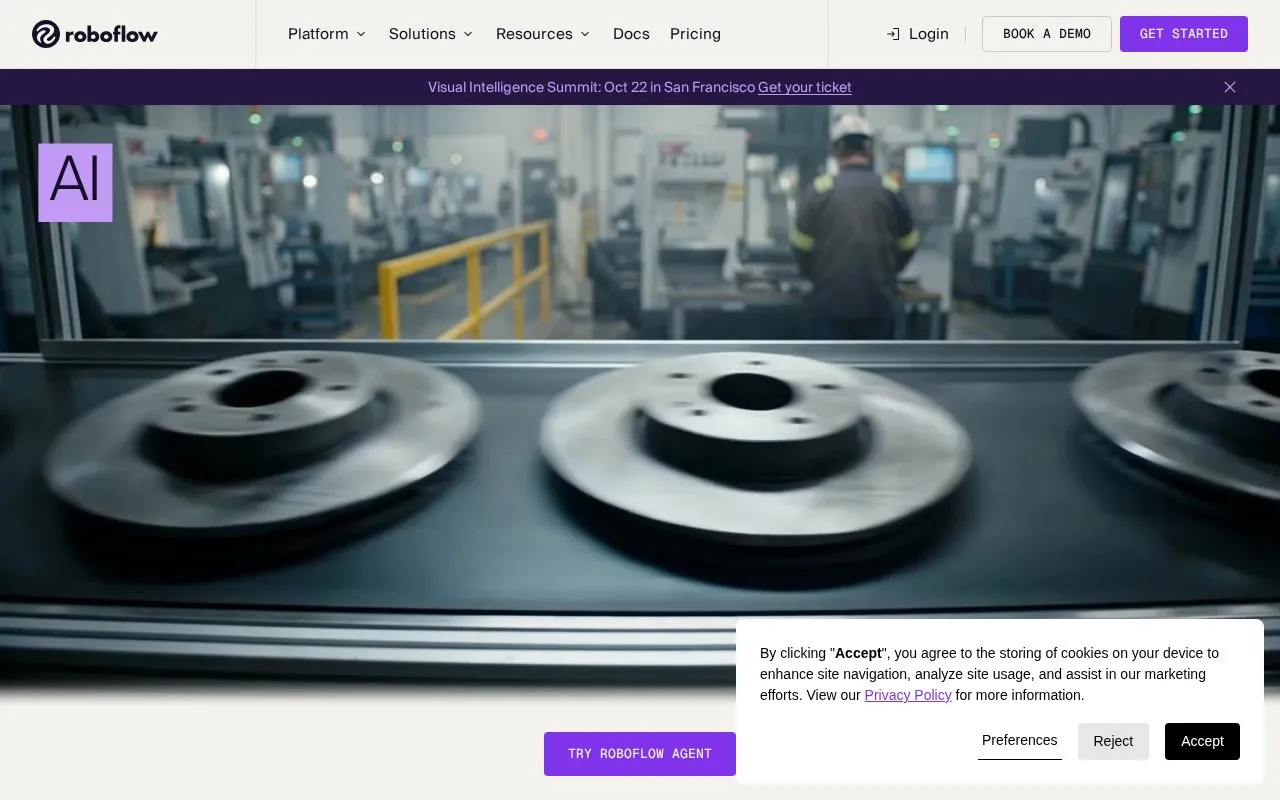 Roboflow homepage screenshot