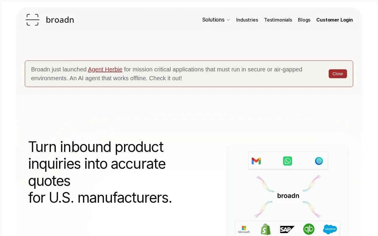 broadn homepage screenshot