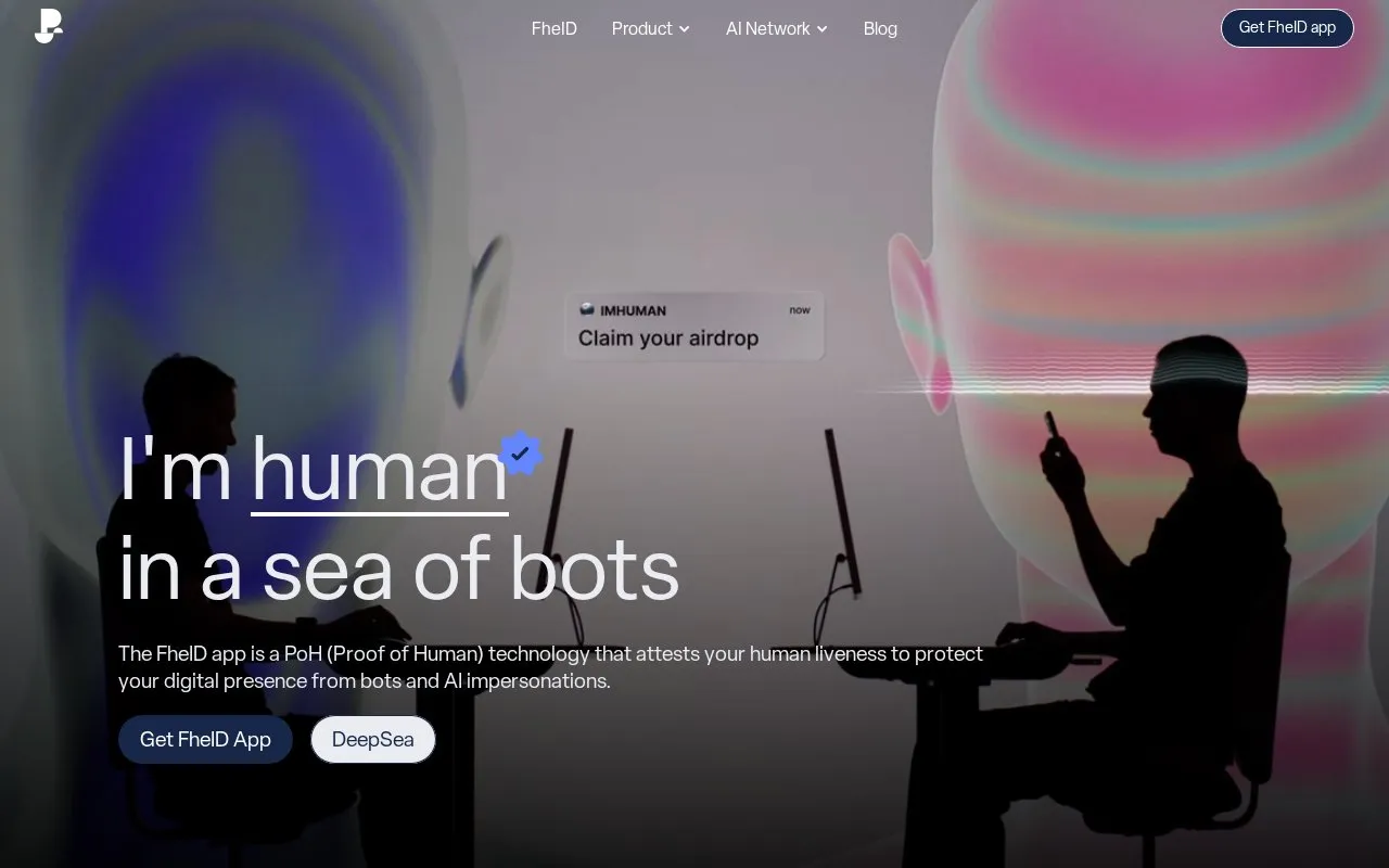 Privasea AI homepage screenshot