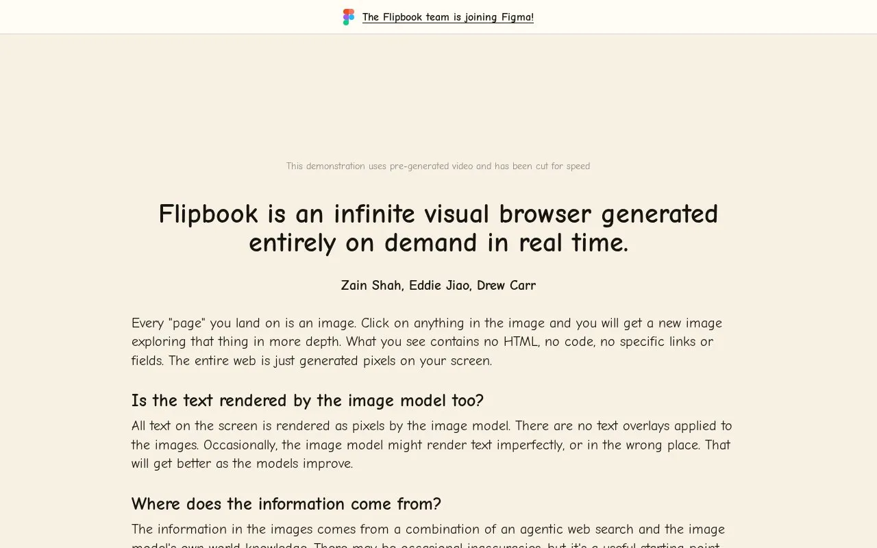 Flipbook homepage screenshot