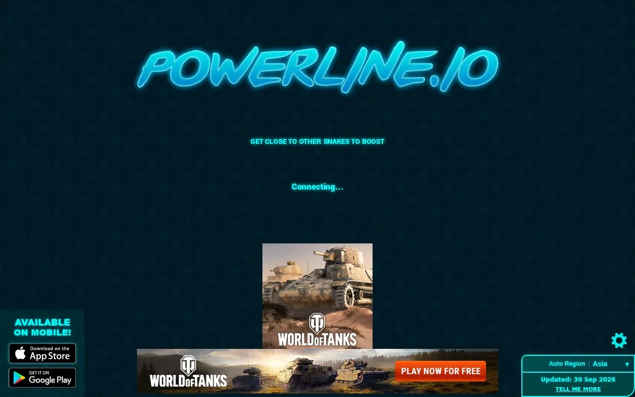 Powerline.io homepage screenshot