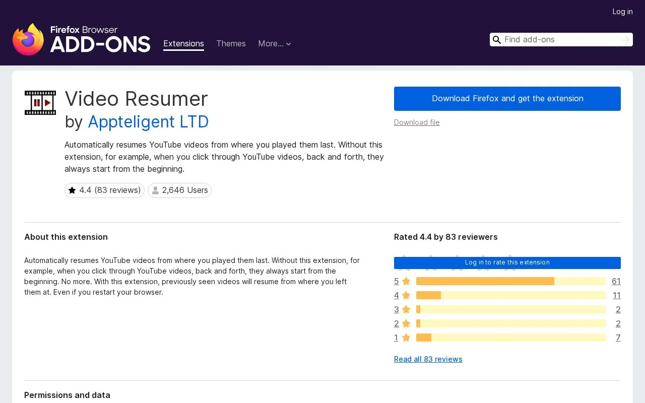 Video Resumer by Appteligent LTD homepage screenshot