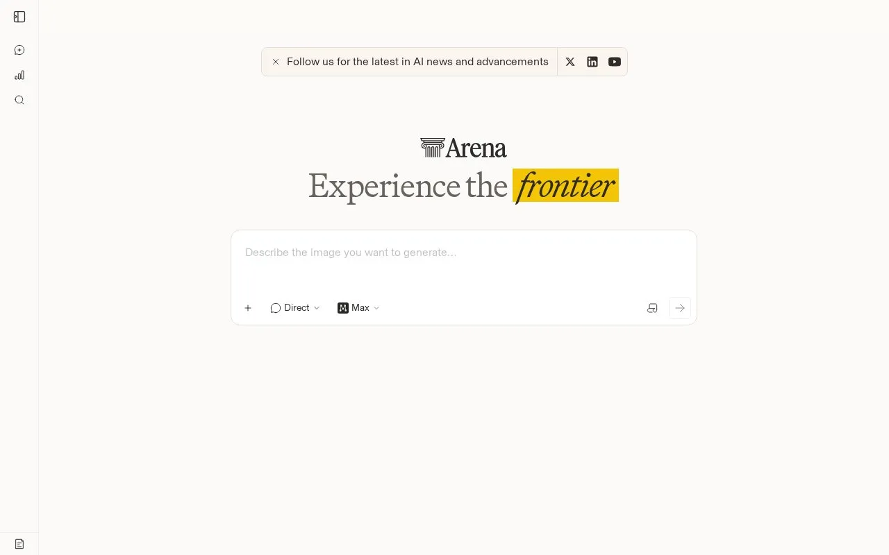 Direct homepage screenshot