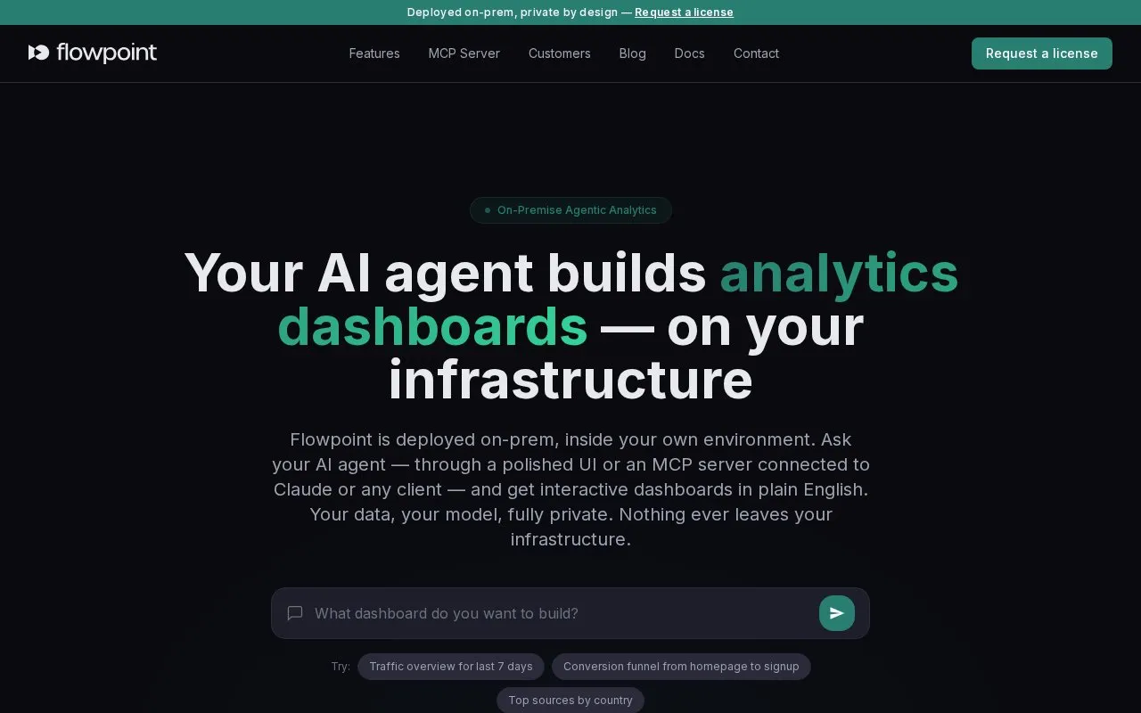 Flowpoint homepage screenshot