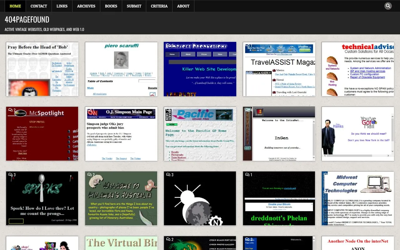 404PageFound homepage screenshot