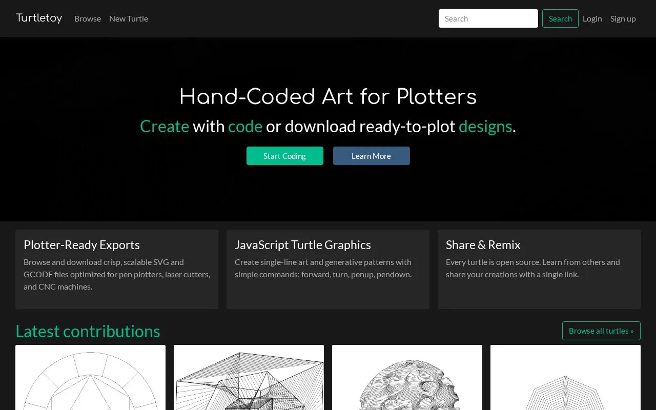 Turtletoy homepage screenshot
