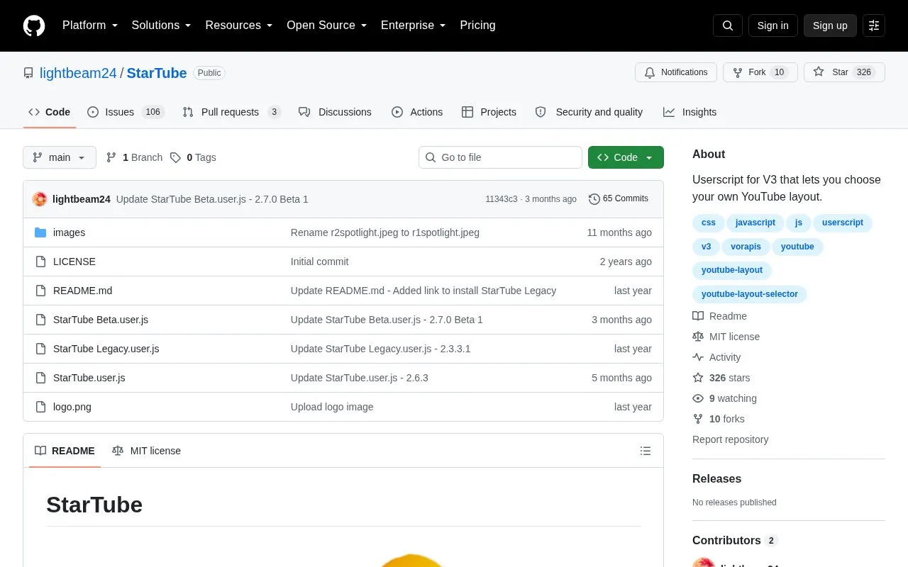 Extra Themes homepage screenshot