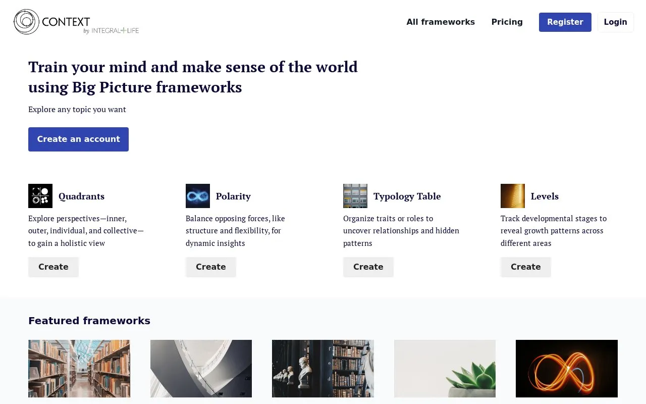 Context AI homepage screenshot