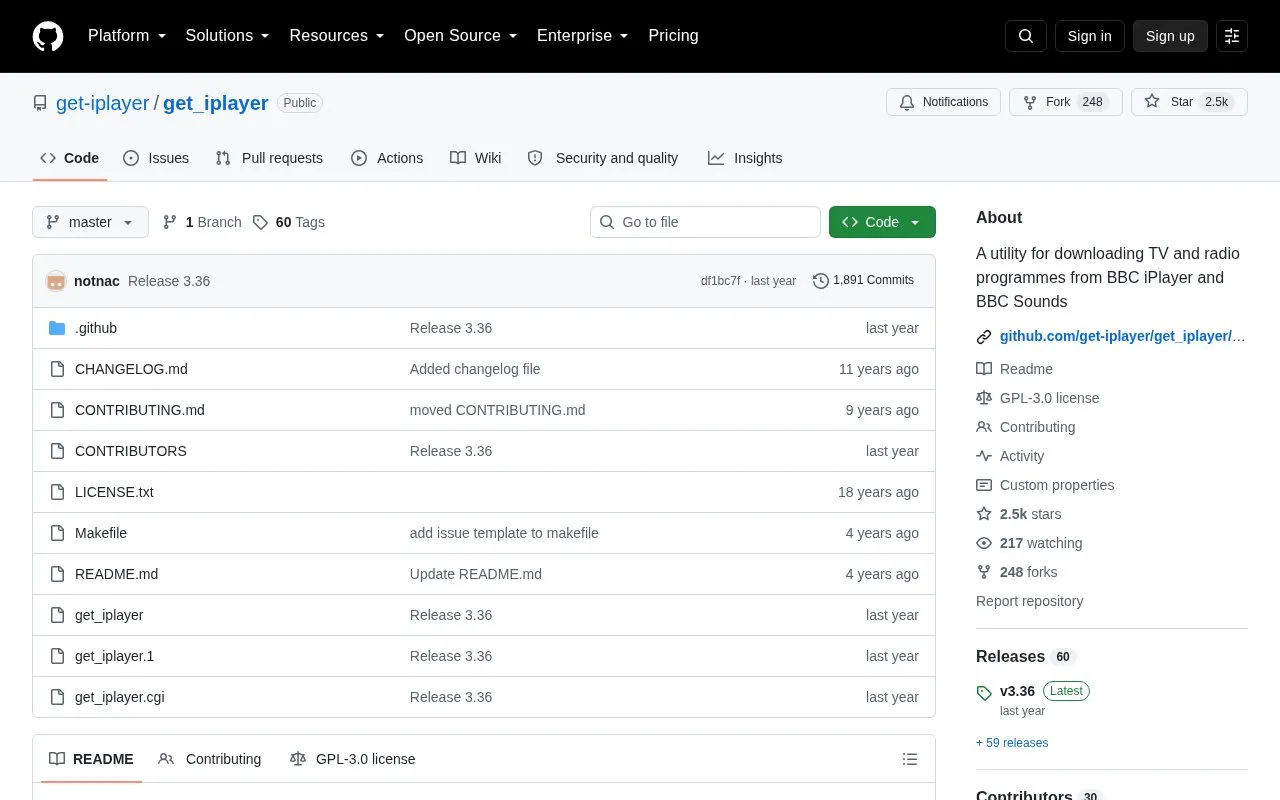 Downloader homepage screenshot